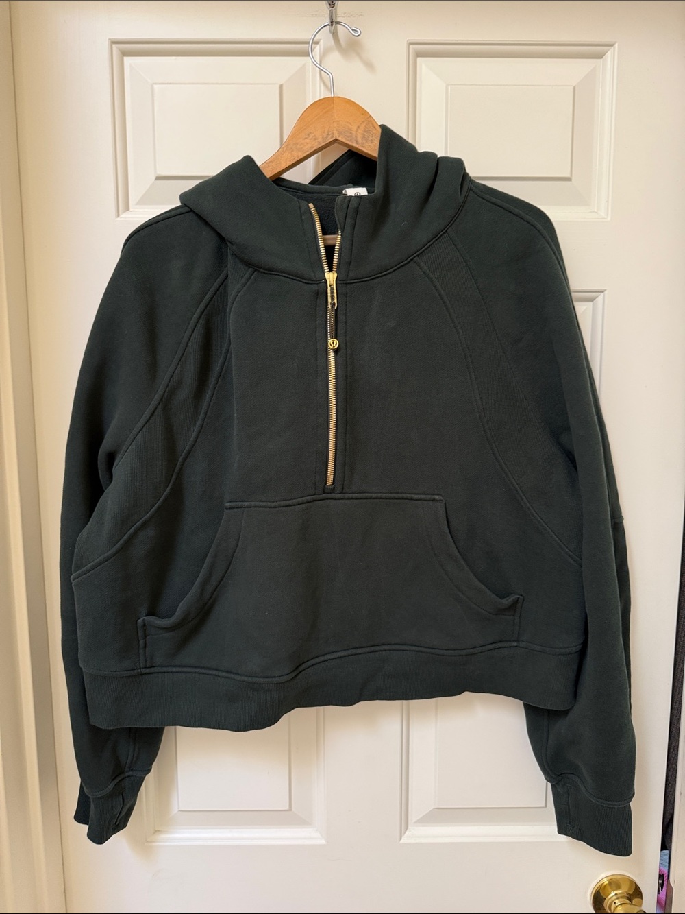 EUC Lululemon Half-zip Overside Scuba Women's Dark Green XL/XXL
